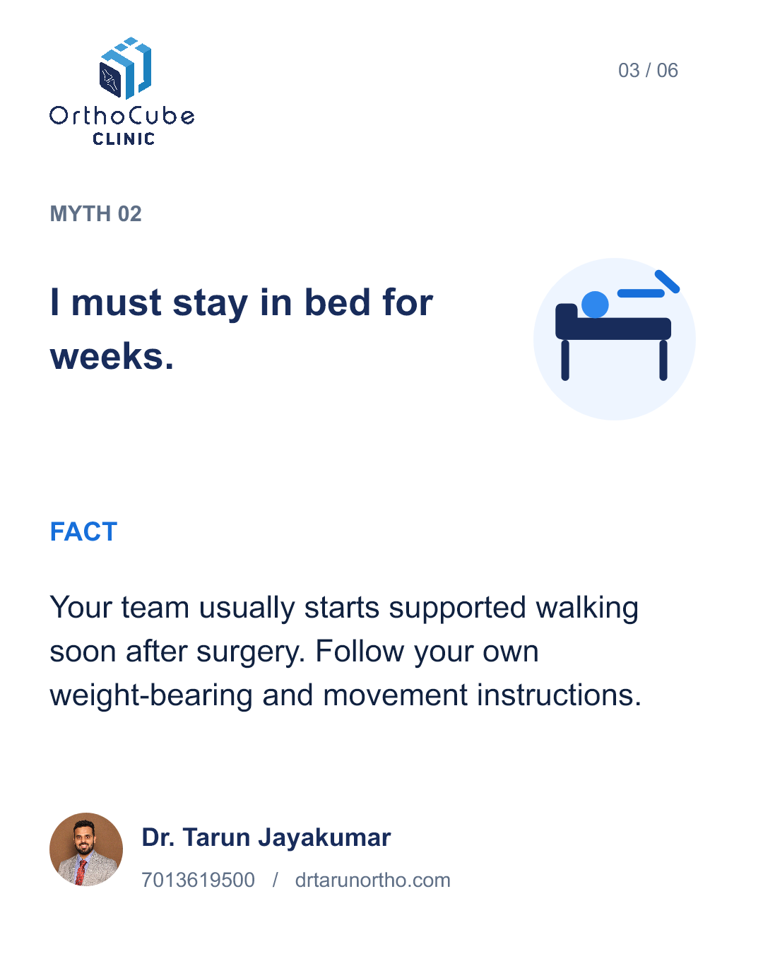 Hip replacement myths and facts in English – slide 3