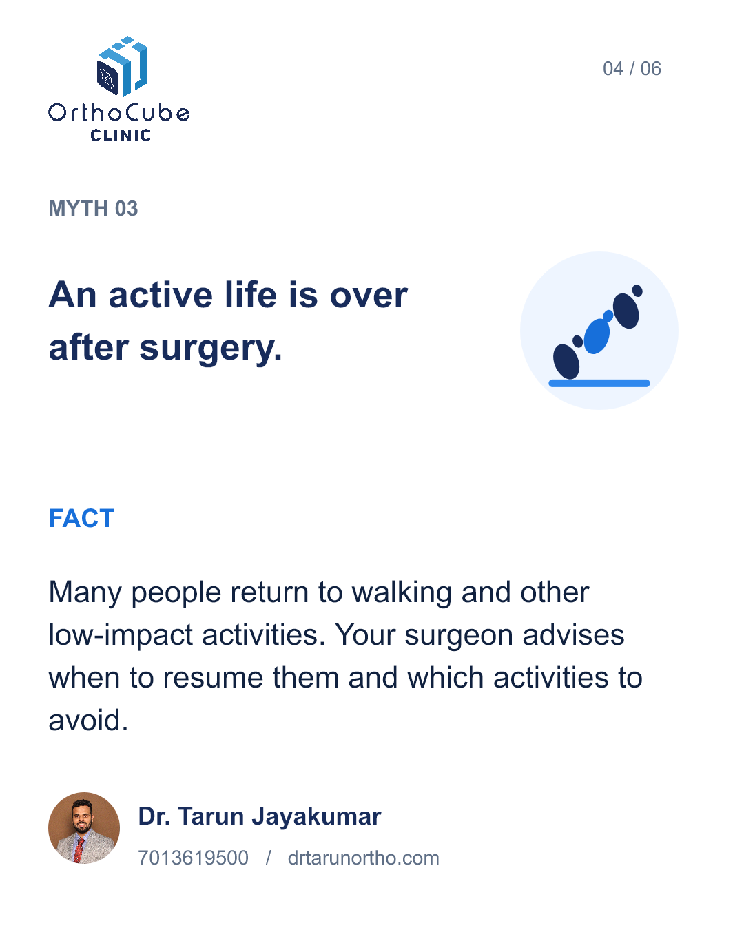 Hip replacement myths and facts in English – slide 4