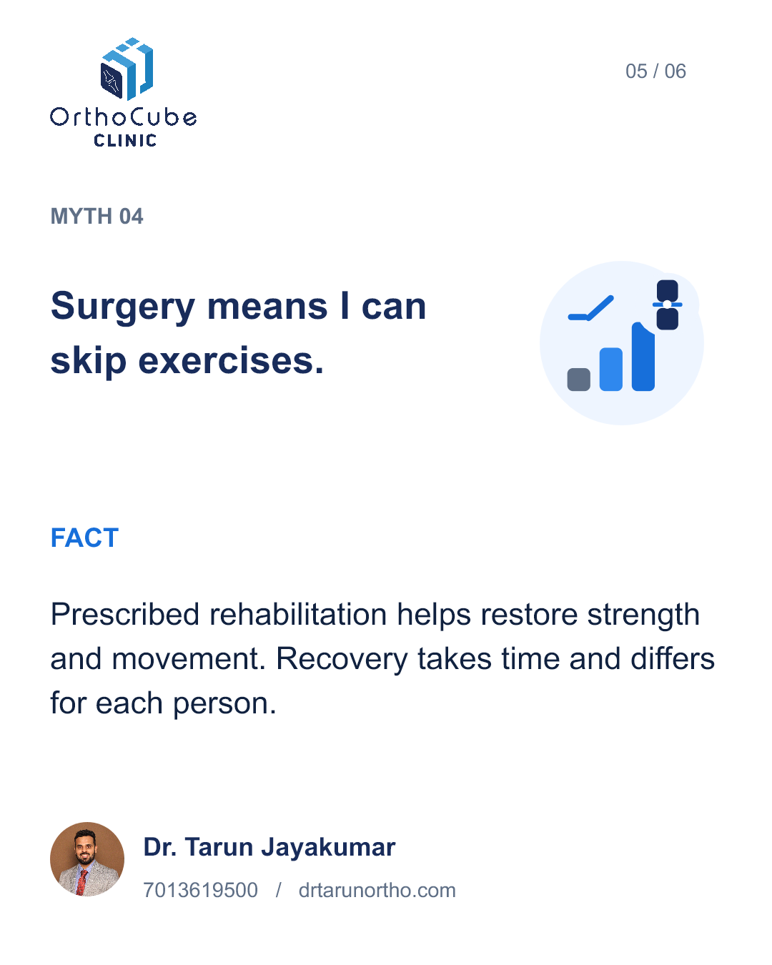 Knee replacement myths and facts in English – slide 5