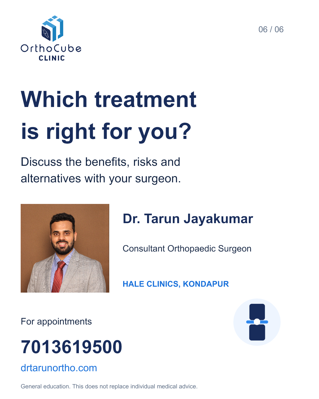 Knee replacement myths and facts in English – slide 6